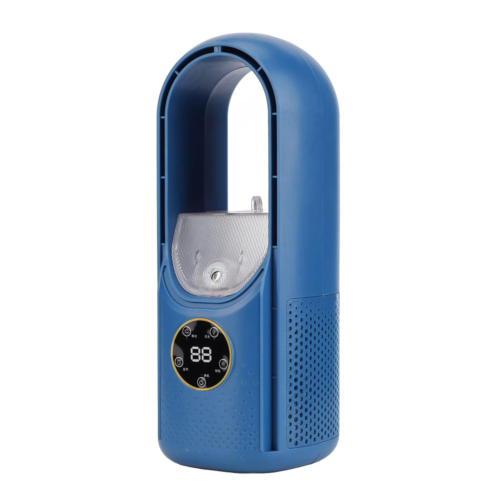 Bladeless Desk Fan, 2 in 1 Water Misting Fan Small Bladeless Fan with 6 Speed and Timer, USB Rechargeable2